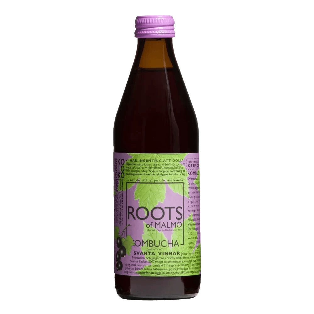 Kombucha - Svarta Vinbär EKO 33cl - Mylla Roots of Malmö